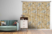 3D Vintage Plant Flower Leaf Curtains and Drapes GD 77- Jess Art Decoration
