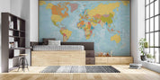 3D World Map Wall Mural Wallpaper sww 284- Jess Art Decoration