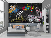 3D Rock Music Wall Mural Wallpaper LQH 515- Jess Art Decoration