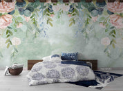3D Northern Europe Hand-painted Floral Fresh Wall Mural WallpaperSWW5106- Jess Art Decoration