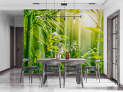 3D Morning Green Bamboo Forest Wall Mural Wallpaper GD 2573- Jess Art Decoration