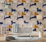 3D Hand Drawn Animal Cat Wall Mural Wallpaper LQH 92- Jess Art Decoration
