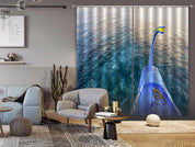 3D Boat Side Sea Pattern Curtains and Drapes GD 1905- Jess Art Decoration