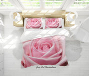 3D Pink Rose Floral Quilt Cover Set Bedding Set Duvet Cover Pillowcases 229- Jess Art Decoration