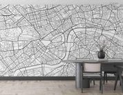 3D Grey Traffic Map Wall Mural Wallpaper LQH 115- Jess Art Decoration