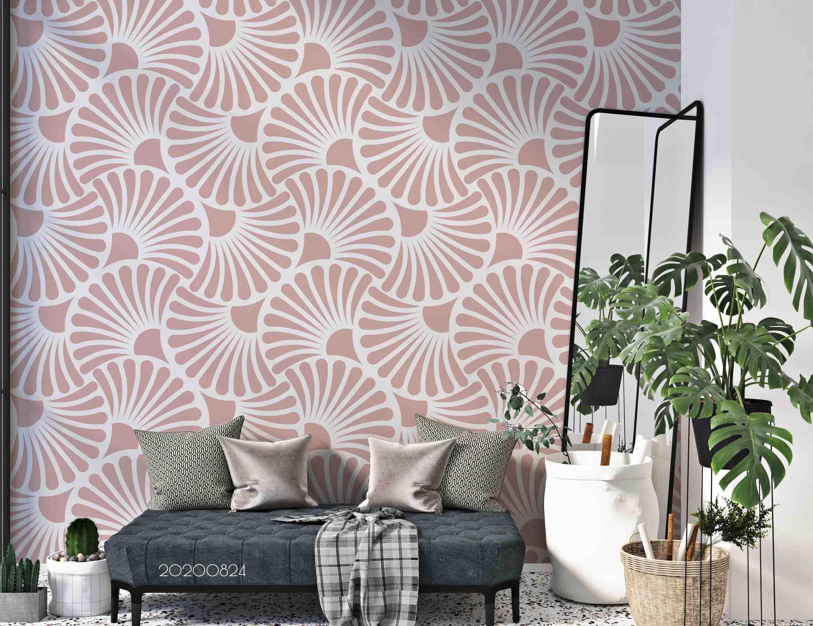 3D Abstract Pink Geometry Art Deco Wall Mural Wallpaper 16 LQH- Jess Art Decoration