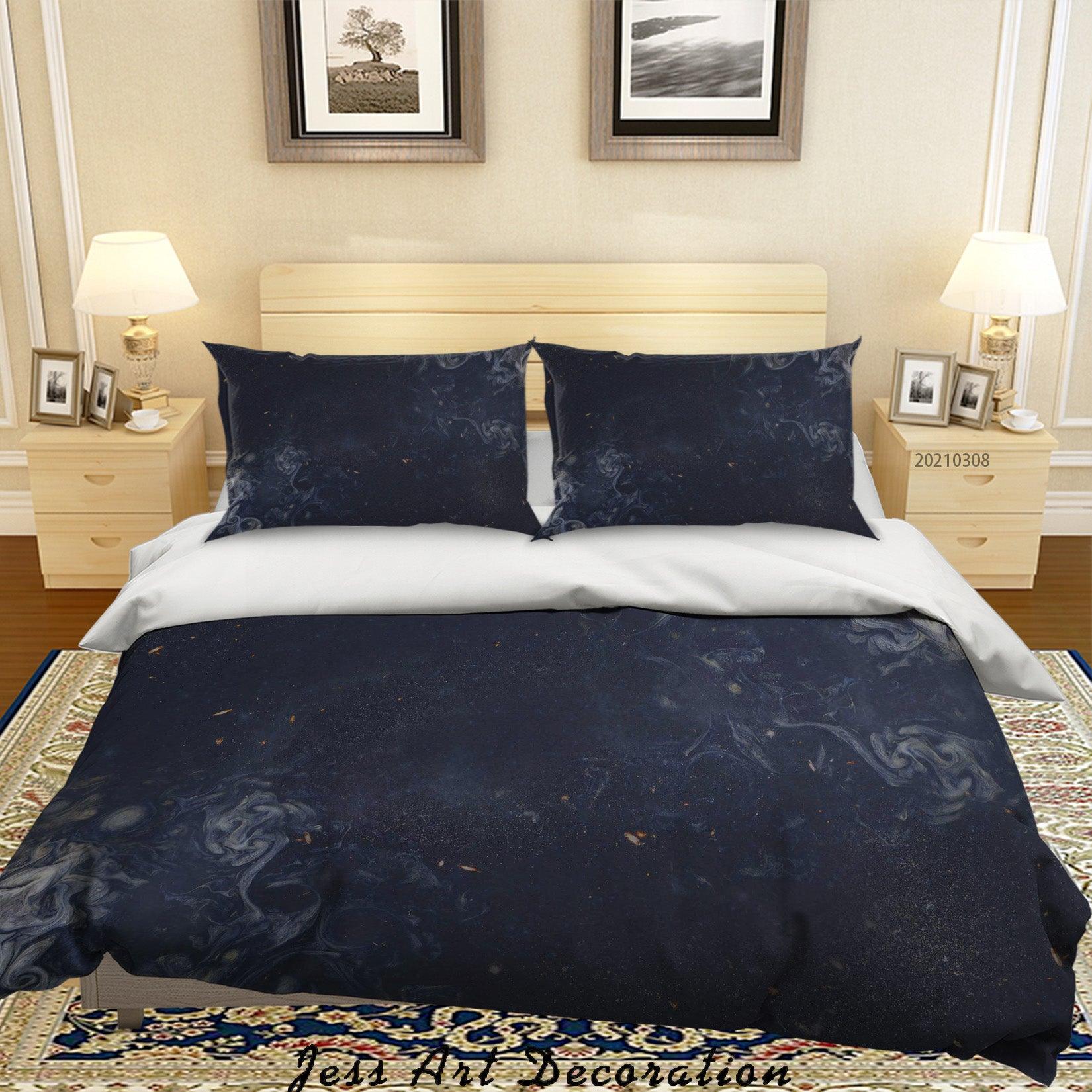 3D Abstract Marble Texture Quilt Cover Set Bedding Set Duvet Cover Pillowcases 257- Jess Art Decoration