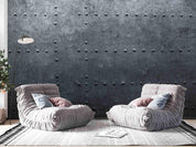 3D Grey Metal Willow Wall Mural Wallpaper GD 2748- Jess Art Decoration