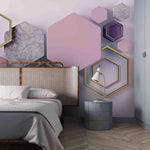 3D hexagon wall mural wallpaper 41- Jess Art Decoration
