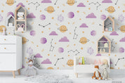 3D Cartoon Planet Cloud Constellation Wall Mural Wallpaper LQH 31- Jess Art Decoration