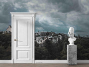 3D Sky City Forest Landscape Wall Mural Wallpaper LQH 226- Jess Art Decoration