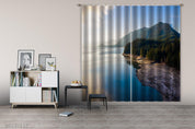3D Ocean Coast Mountain Woods Curtains and Drapes GD 1501- Jess Art Decoration