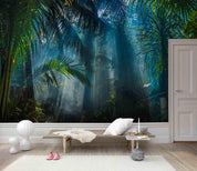 3D Dark Tropical Virgin Forest Wall Mural Wallpaper 92- Jess Art Decoration
