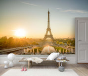 3D Eiffel Tower Dusk Wall Mural Wallpaper 118- Jess Art Decoration