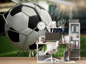 3D Football Field Goal Wall Mural Wallpaper  sww 14- Jess Art Decoration