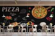 3D Pizza Shop Background Wall Mural Wallpaper LQH 575- Jess Art Decoration