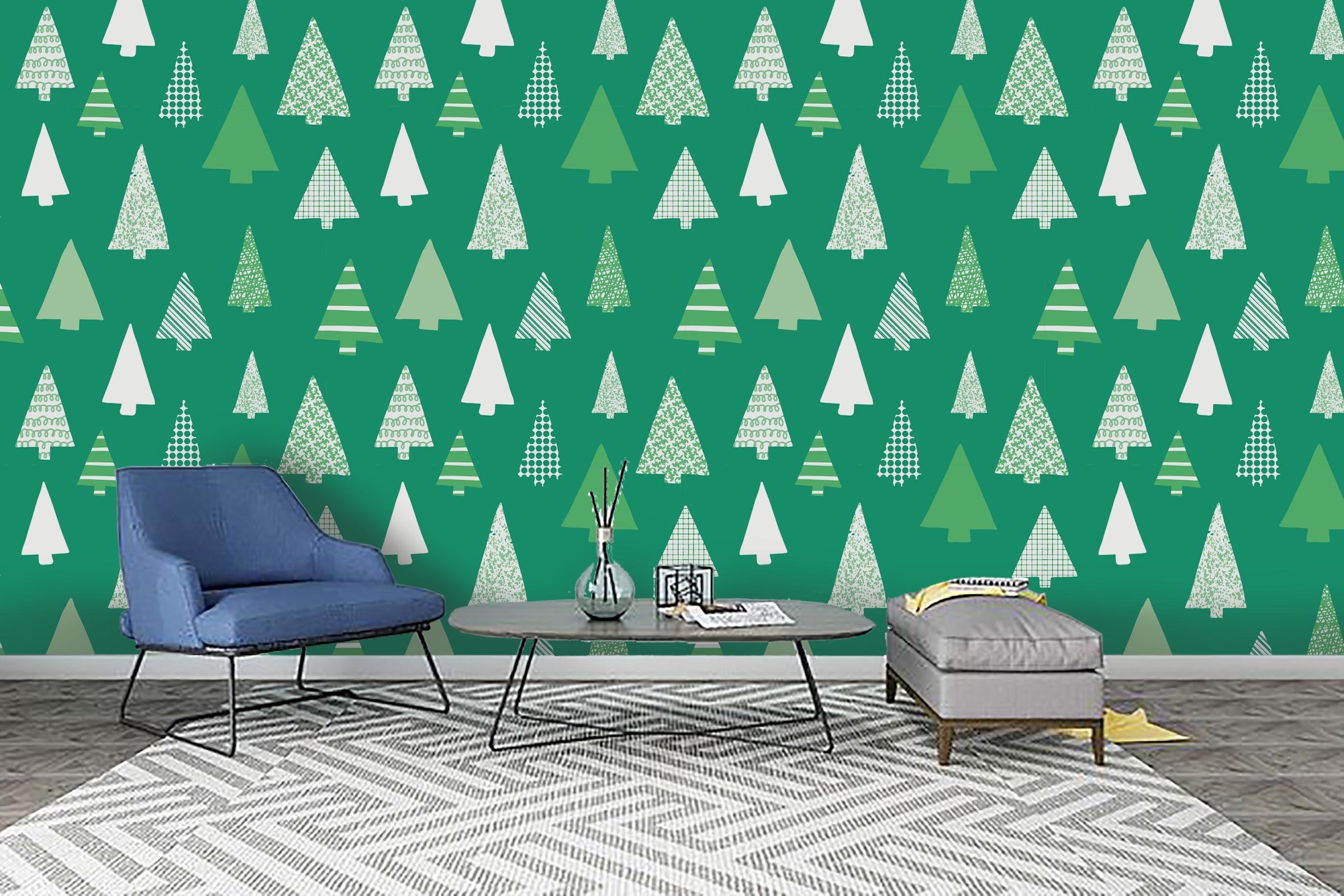 3D Green Pine Wall Mural Wallpaper 41- Jess Art Decoration