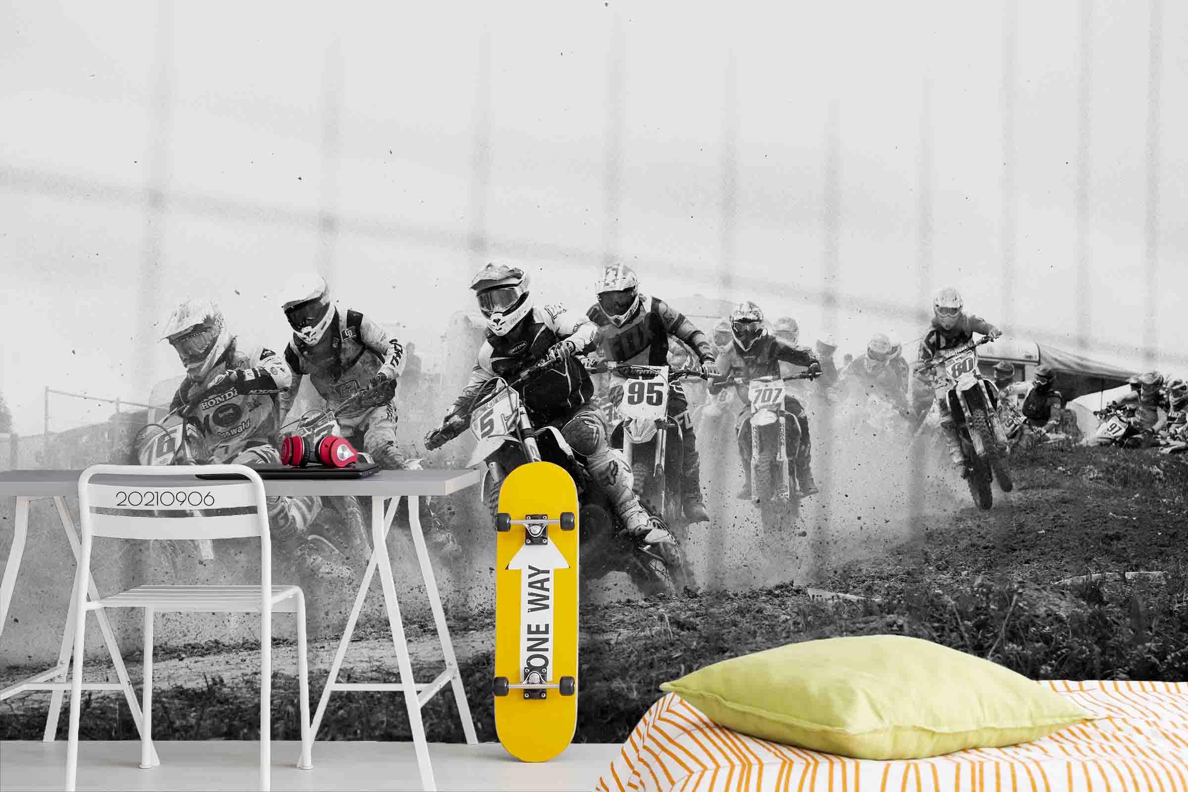 Motorcycle Rally Action Sports Wallpaper action sports wall mural for sports room or entertainment space