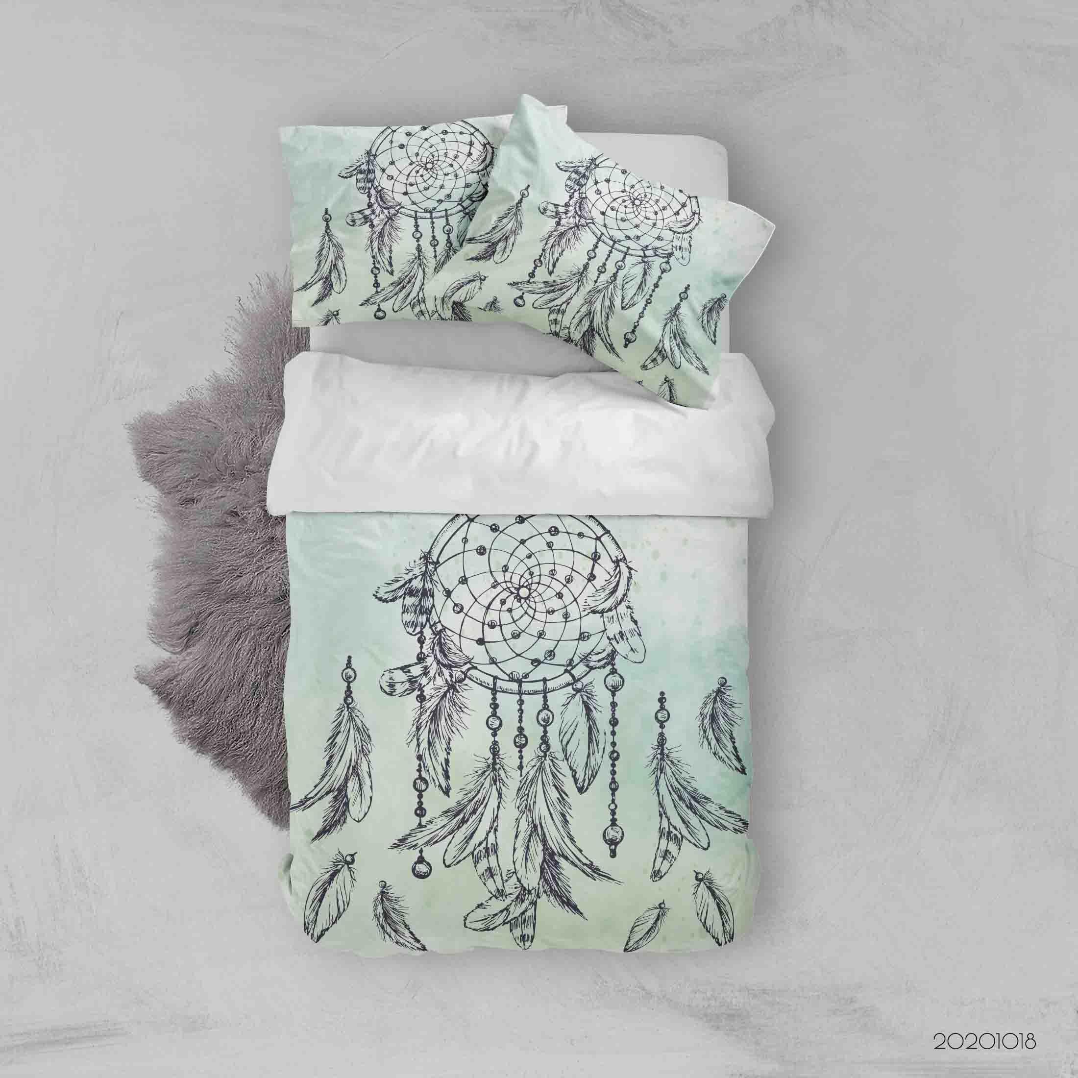 3D Dream Catcher Pattern Quilt Cover Set Bedding Set Duvet Cover Pillowcases WJ 9730- Jess Art Decoration