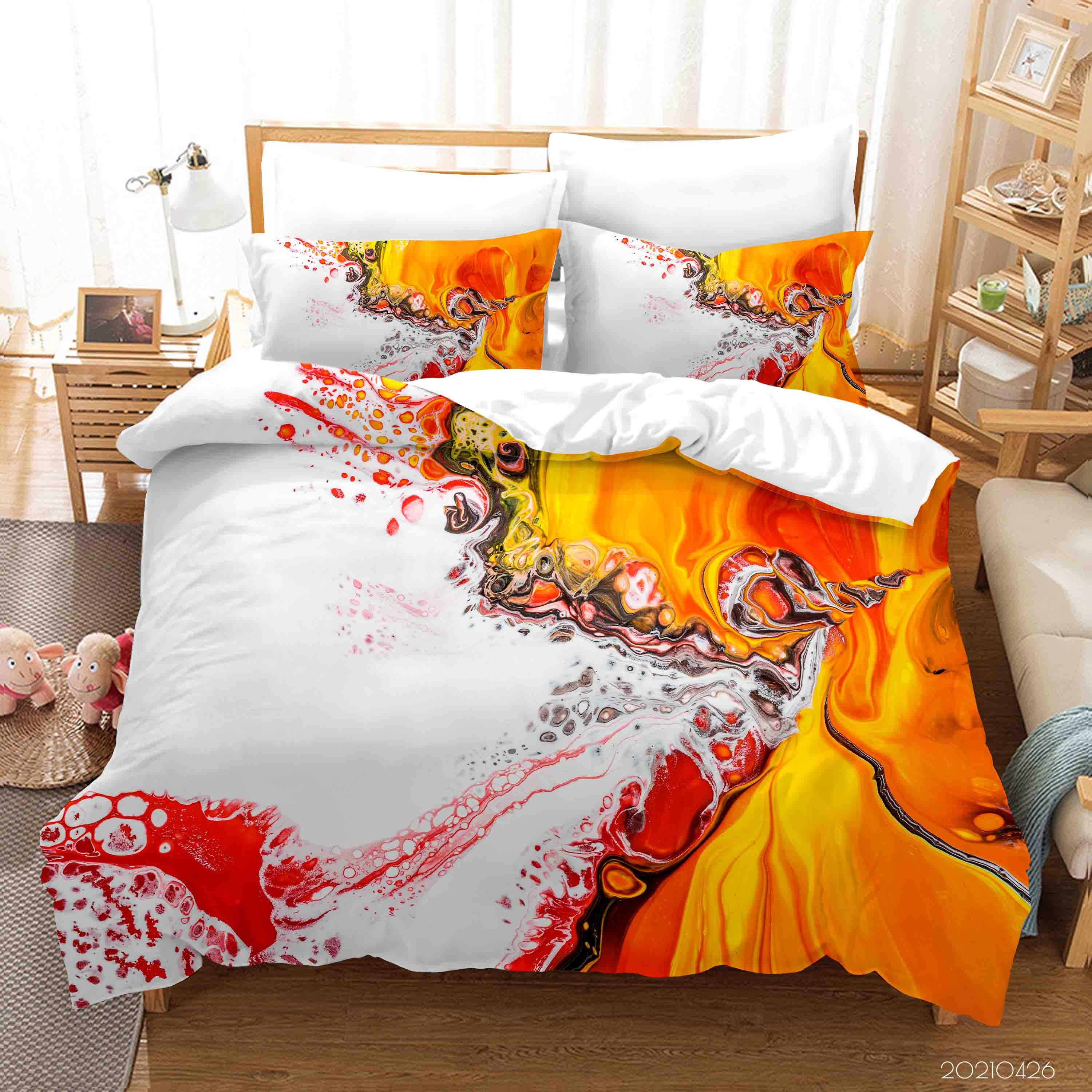 3D Abstract Color Pattern Quilt Cover Set Bedding Set Duvet Cover Pillowcases 300- Jess Art Decoration