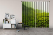 3D Green Forest Nature Landscape Curtains and Drapes LQH 35- Jess Art Decoration