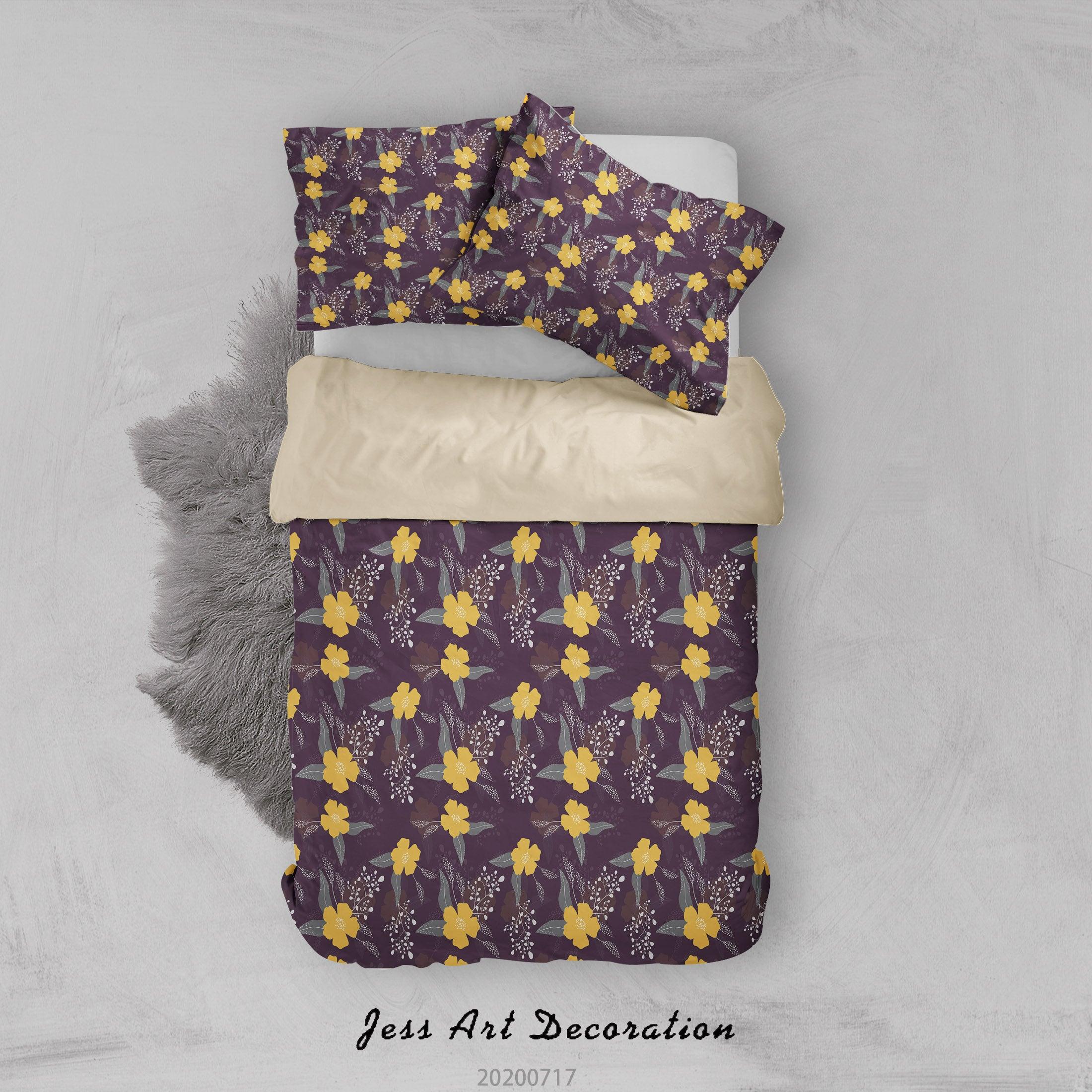 3D Vintage Floral Quilt Cover Set Bedding Set Duvet Cover Pillowcases WJ 1612- Jess Art Decoration