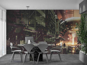 3D Sci-Fi City Futuristic Architecture Art Illustration Wall Mural Wallpaper GD 4180- Jess Art Decoration