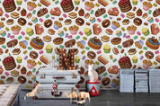 3D Cake Ice Cream Dessert Wall Mural Wallpaper LQH 17- Jess Art Decoration