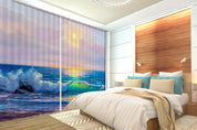 3D Landscape Oil Painting Sea Curtains and Drapes SF129- Jess Art Decoration