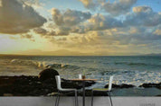 3D Sunset Sky Cloud Sea Landscape Wall Mural Wallpaper LQH 275- Jess Art Decoration