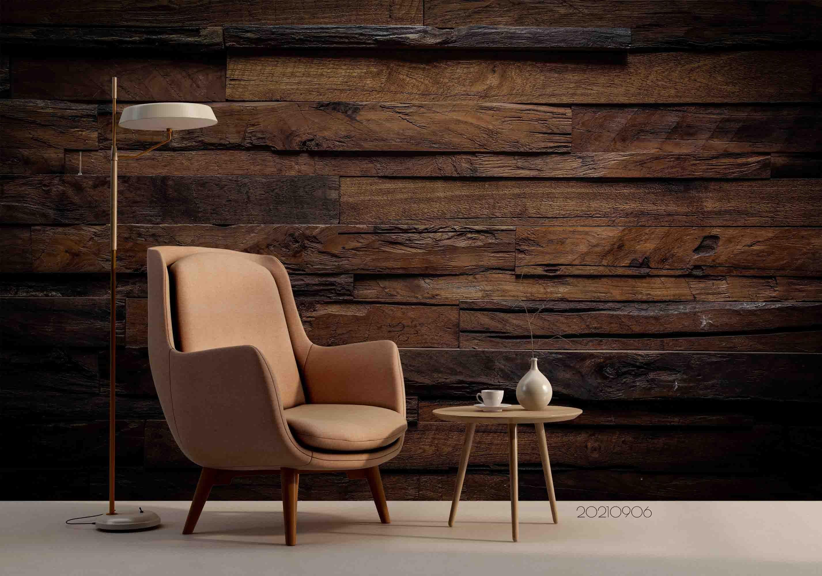 3D Brown Wood Board Texture Wall Mural Wallpaper LQH 587- Jess Art Decoration