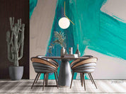 3D Abstract White Canvas Light Blue Wall Mural Wallpaper SWW712- Jess Art Decoration
