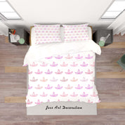 3D White Pink Floral Quilt Cover Set Bedding Set Duvet Cover Pillowcases SF19- Jess Art Decoration