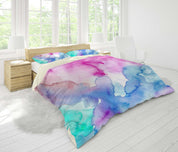3D Watercolor Quilt Cover Set Bedding Set Pillowcases 81- Jess Art Decoration