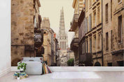 3D Street View Old Town Bordeaux City France Europe Wall Mural Wallpaper WJ 6820- Jess Art Decoration