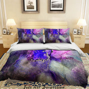3D Abstract Color Marble Quilt Cover Set Bedding Set Duvet Cover Pillowcases 308- Jess Art Decoration