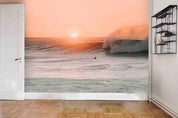 3D  Sunrise Scenery Sea Waves Wall Mural Wallpaper SWW2409- Jess Art Decoration