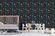 3D Hand Drawn Space Moon Wall Mural Wallpaper LQH 390- Jess Art Decoration