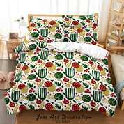 3D Abstract Green Leaf Quilt Cover Set Bedding Set Duvet Cover Pillowcases 5- Jess Art Decoration