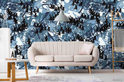 3D Abstract Vintage Blue Pattern Wall Mural Wallpaper LXL 1150- Jess Art Decoration