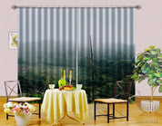 3D Countryside Mountain Green Forest Tree Curtains and Drapes GD 4369- Jess Art Decoration