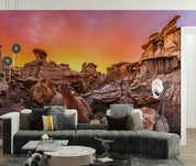 3D Canyon Rock Sunset Landscape Wall Mural Wallpaper GD 477- Jess Art Decoration