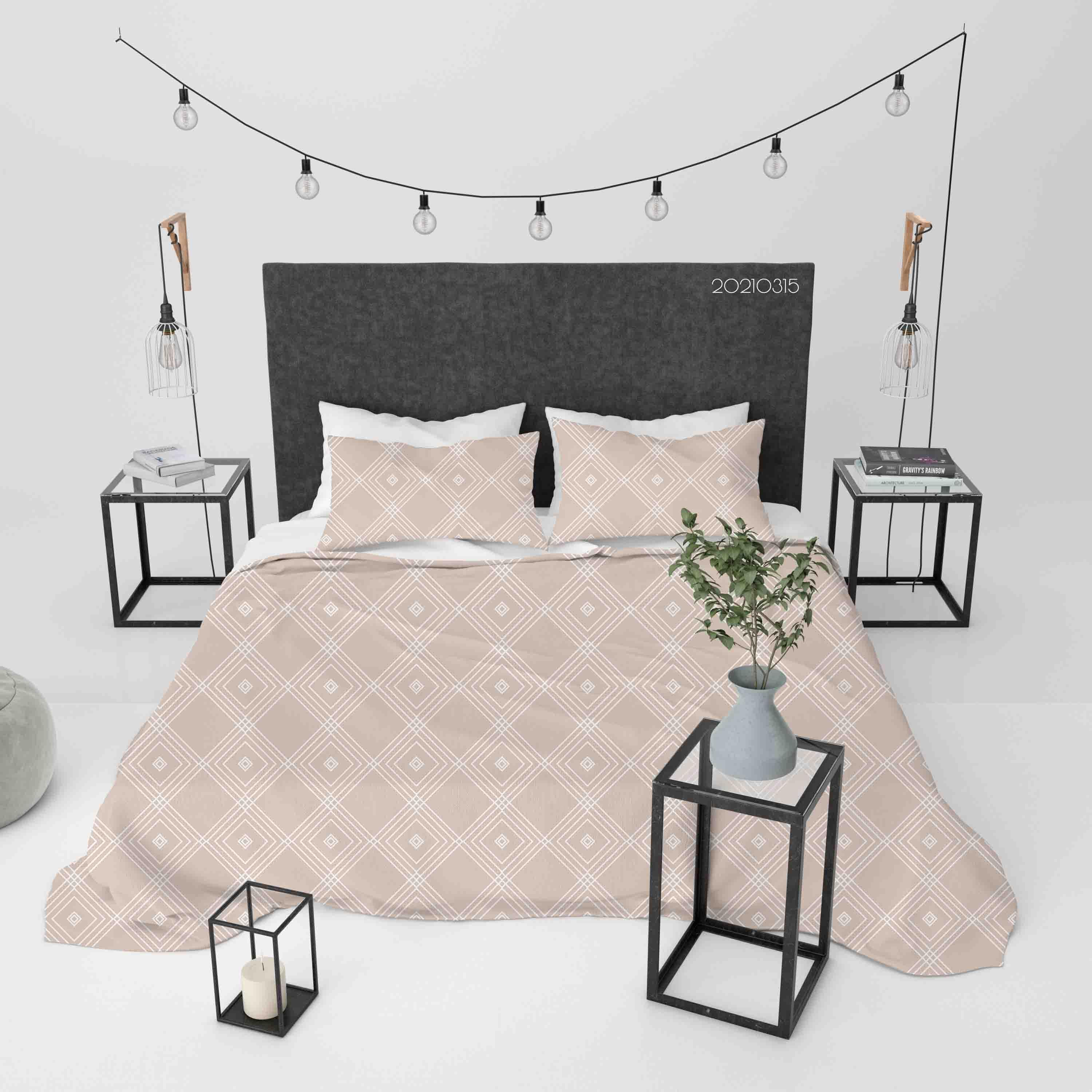 3D Abstract Geometric Art Decoration Quilt Cover Set Bedding Set Duvet Cover Pillowcases 234- Jess Art Decoration