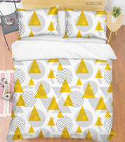 3D Abstract Geometric Pattern Quilt Cover Set Bedding Set Duvet Cover Pillowcases 129- Jess Art Decoration