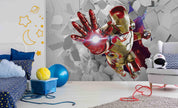 3D Armoured Film Hero armoured superhero action mural wall mural wallpaper for kids room - view 3