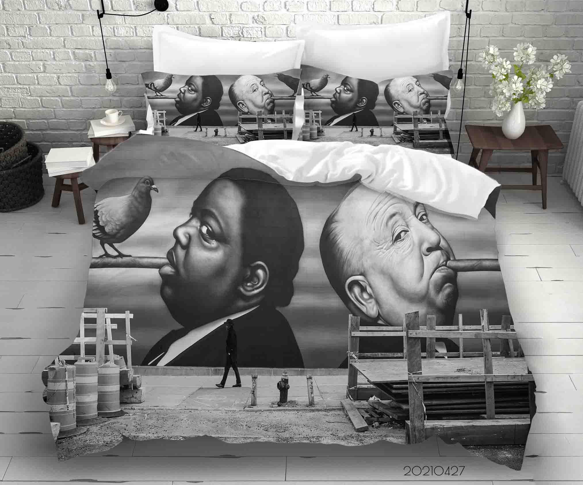 3D Abstract Artist Works Graffiti Quilt Cover Set Bedding Set Duvet Cover Pillowcases 92- Jess Art Decoration