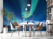 3D Snow Mountain Lake Aurora Borealis Landscape Wall Mural Wallpaper GD 3740- Jess Art Decoration