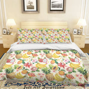 3D Colorful Papaya Pitaya Fruity Quilt Cover Set Bedding Set Duvet Cover Pillowcases LXL- Jess Art Decoration