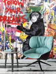 3D Gorilla Graffiti Wall Mural Wallpaper 60- Jess Art Decoration