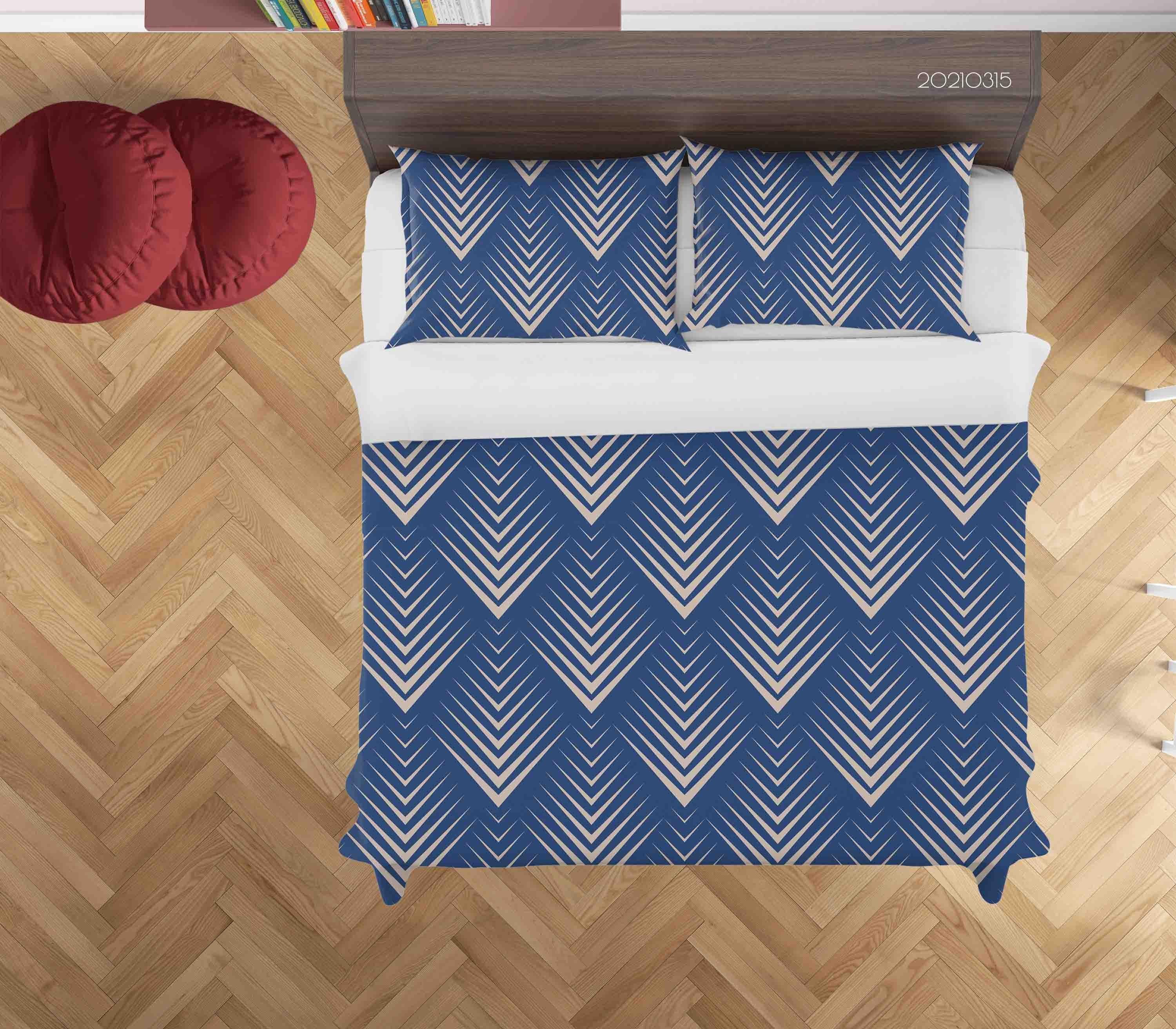 3D Abstract Geometric Art Decoration Quilt Cover Set Bedding Set Duvet Cover Pillowcases 207- Jess Art Decoration